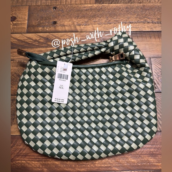 The Brigitte Satchel By Melie Bianco: Check Edition for Anthropologie, NWT - Picture 4 of 7